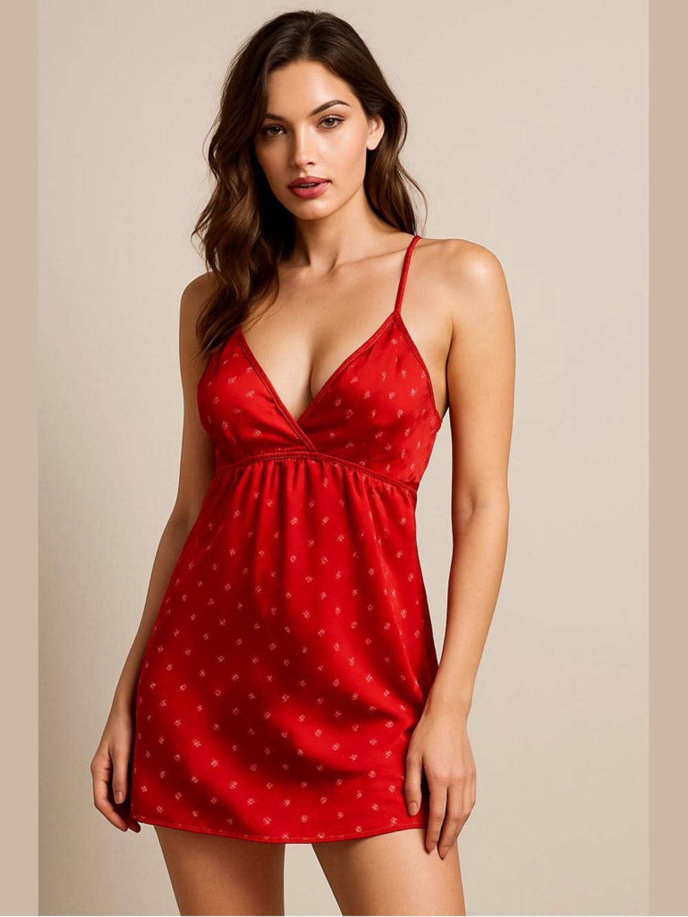 Galligan O Malley XO Women’s Res Mini Babydoll Nightgown Size M Flirty Sexy